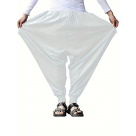 Men's Casual Haren Pants, Relaxed Fit, Solid Color