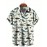 Men's Whale 3D Print Casual Shirt, Button Front Short Sleeve Top, Men's Clothes For Daily Wear/Party