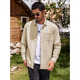 Men's Oxford Shirt Long Sleeve Dress Shirts Casual Button Down Shirts Regular Fit