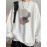 MOGAO Casual Geometric Sweatshirt for Men - Polyester Knit Fabric, Long Sleeve, Regular Fit, Round Neck, Comfortable and Trendy Unisex Hoodie