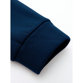 Men's Fashion Cross Print Long Sleeve Hoodie - Classic Zip-Up Design, Casual Style, Ideal For Fall And Winter