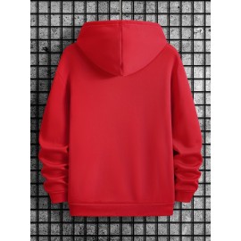 IT'S A JAY THING Print Hoodie, Cool Hoodies For Men, Casual Hooded Sweatshirt With Kangaroo Pocket For Winter And Fall